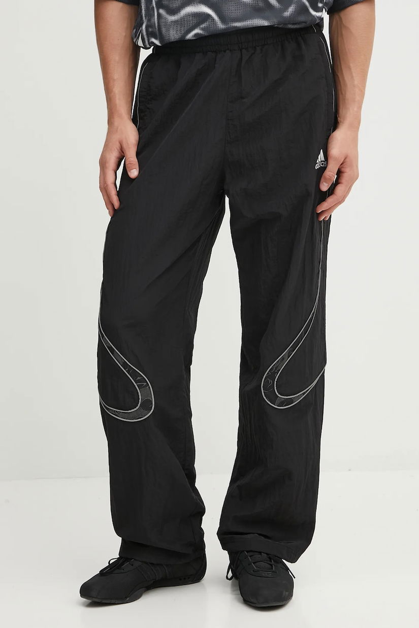 adidas Originals pantaloni de trening Adilenium Tg Tp culoarea negru, cu imprimeu, KF8521