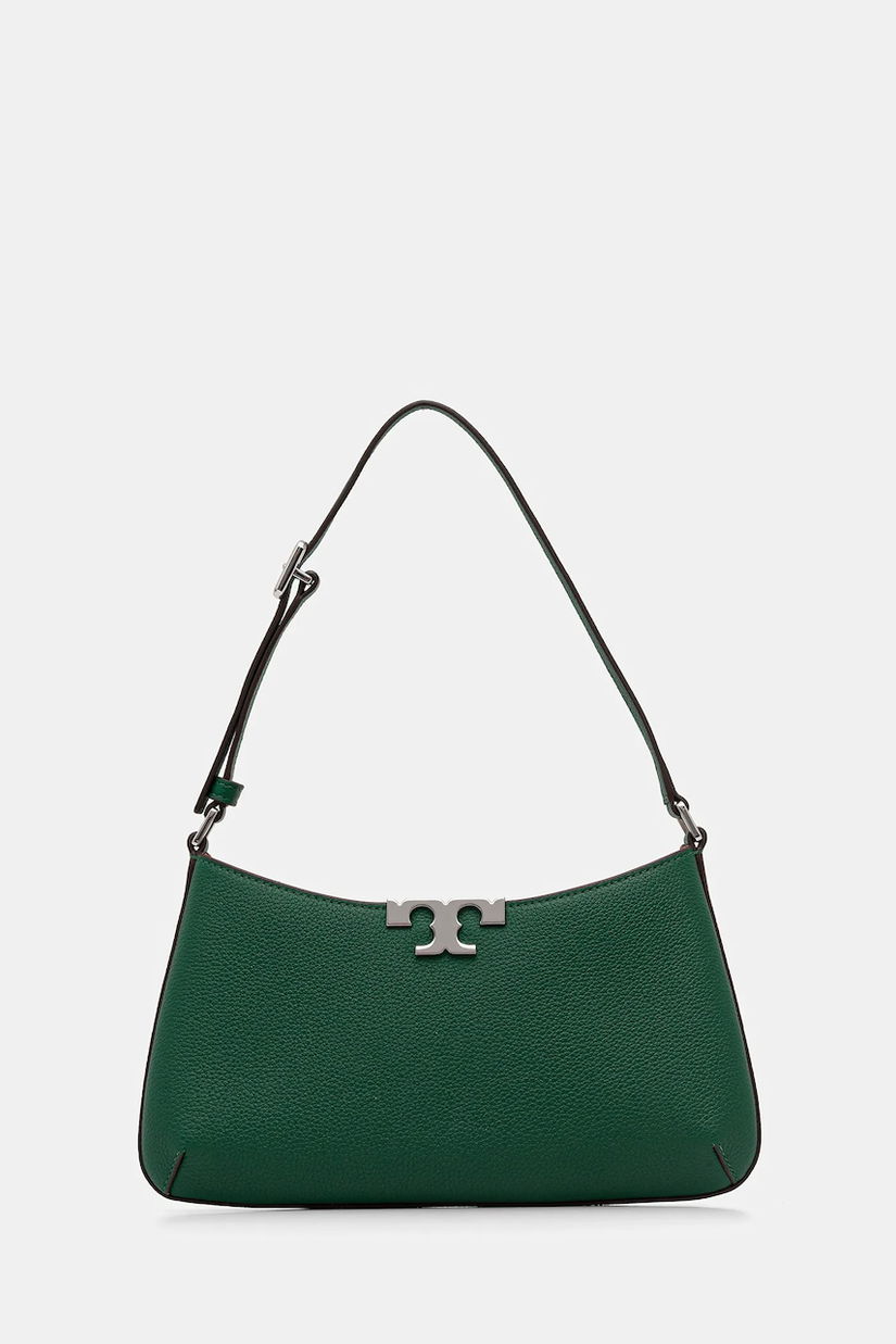 Tory Burch geantă de bumbac Eleanor Soft Slim culoarea verde, 174850.301