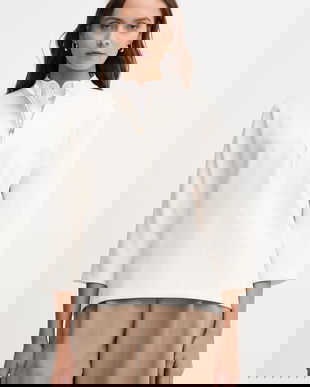 Joop! bluză culoarea bej, uni, 30048596