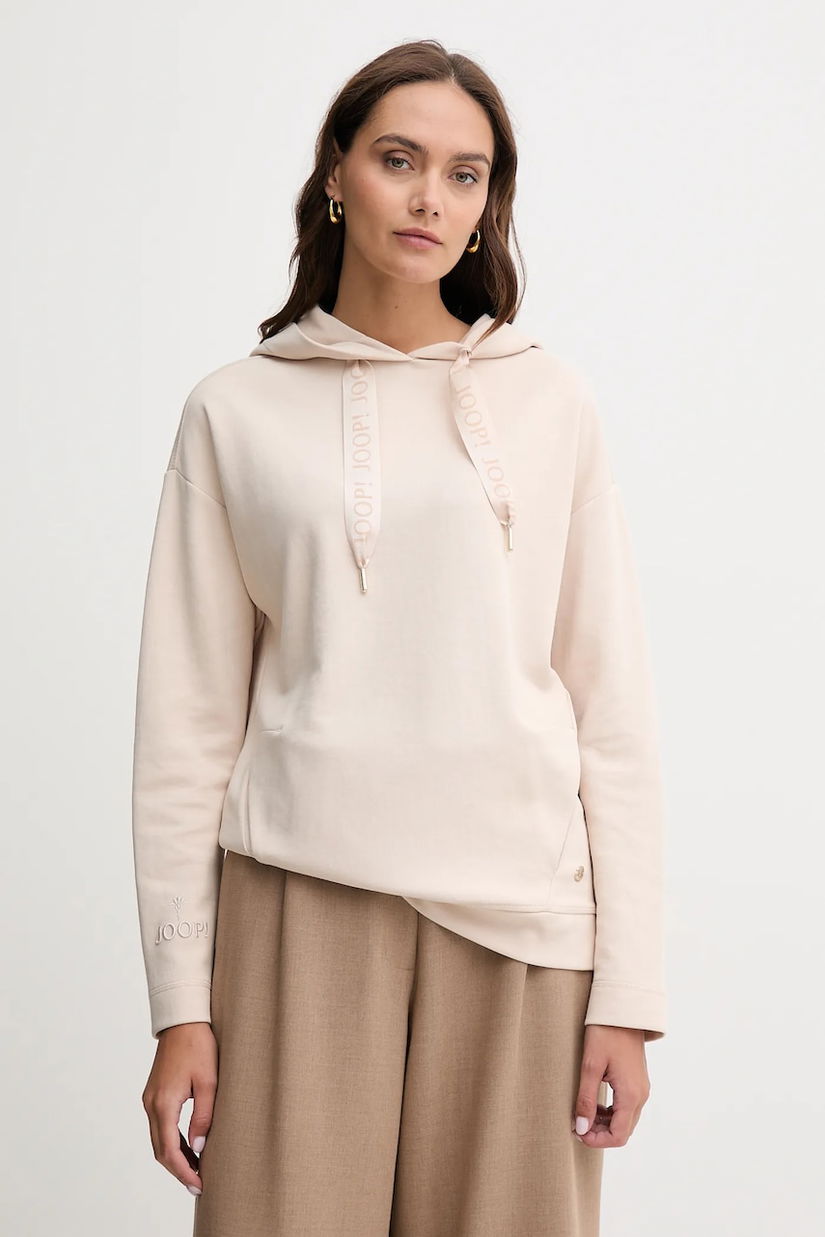 Joop! bluza culoarea roz, cu glugă, neted