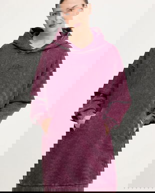 G-Star rochie din bumbac culoarea violet, mini, oversize, D27165.D969