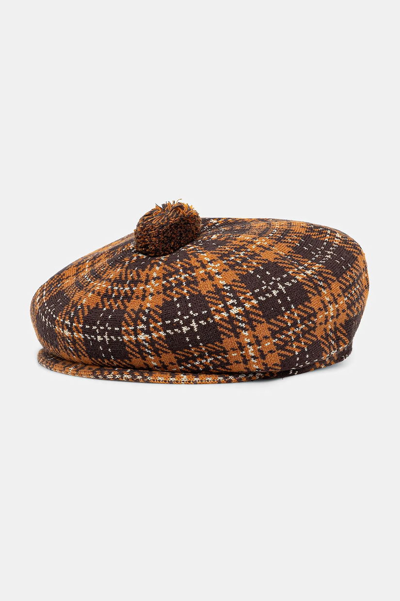 Kangol beretă din lână HERITAGE culoarea maro, K3778.EC230