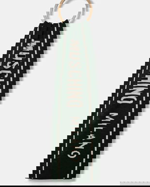 Moschino fular bărbați, culoarea verde, cu model, M5634 50199