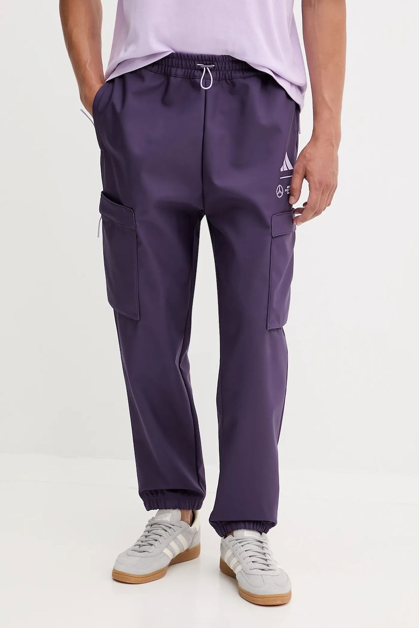 adidas pantaloni x Mercedes culoare violet pentru bărbați JX8813