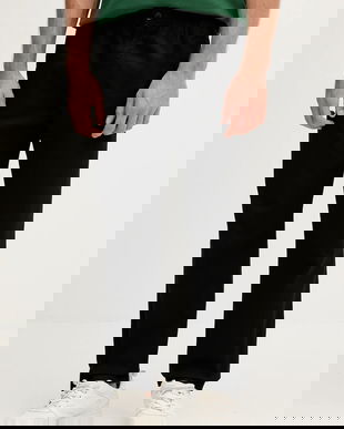 Lacoste pantaloni bărbătesc negru drept XH0062