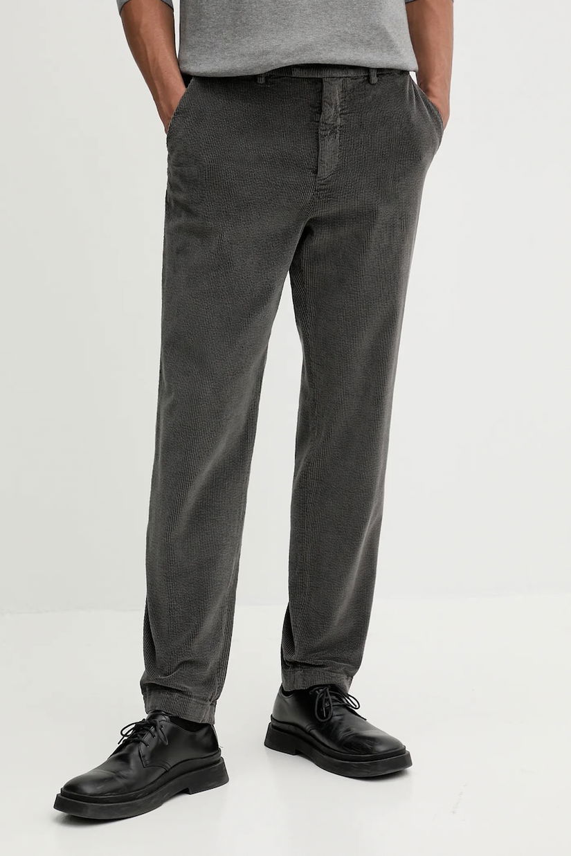 BARENA VENEZIA pantaloni de catifea cord Pantalone Capovae cămașă gri dreaptă pentru bărbați PAU5260.2784