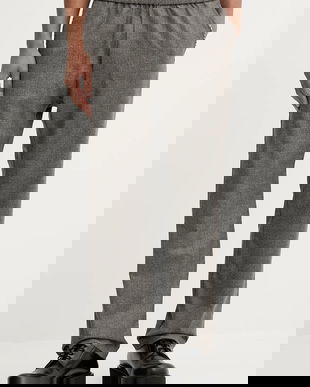 BARENA VENEZIA pantaloni de lână Pantalone Tosador pantaloni chino gri pentru bărbați PAU5259.501
