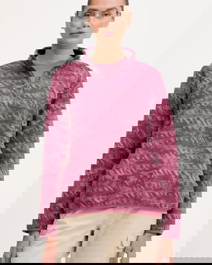 Jack Wolfskin hanorac în aer liber BIG SKY culoarea violet, cu imprimeu, A65449