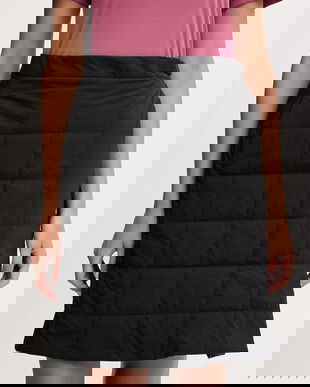 Jack Wolfskin fustă sport WINTERDUNE culoarea negru, mini, drept, A65083