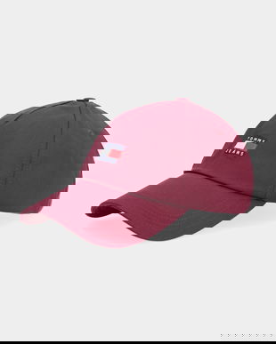 Tommy Jeans șapcă de baseball din bumbac culoarea maro, cu imprimeu, AM0AM12933