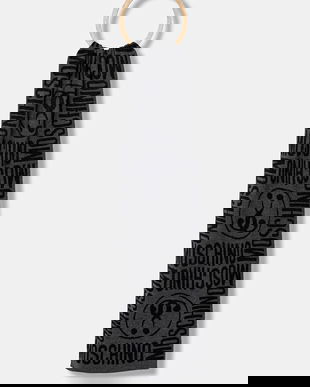 Moschino fular din amestec de lână culoarea gri, cu model M2966 30623