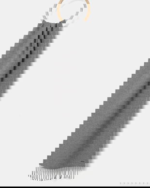 BOSS eșarfă de lână culoarea negru, uni, 50517216