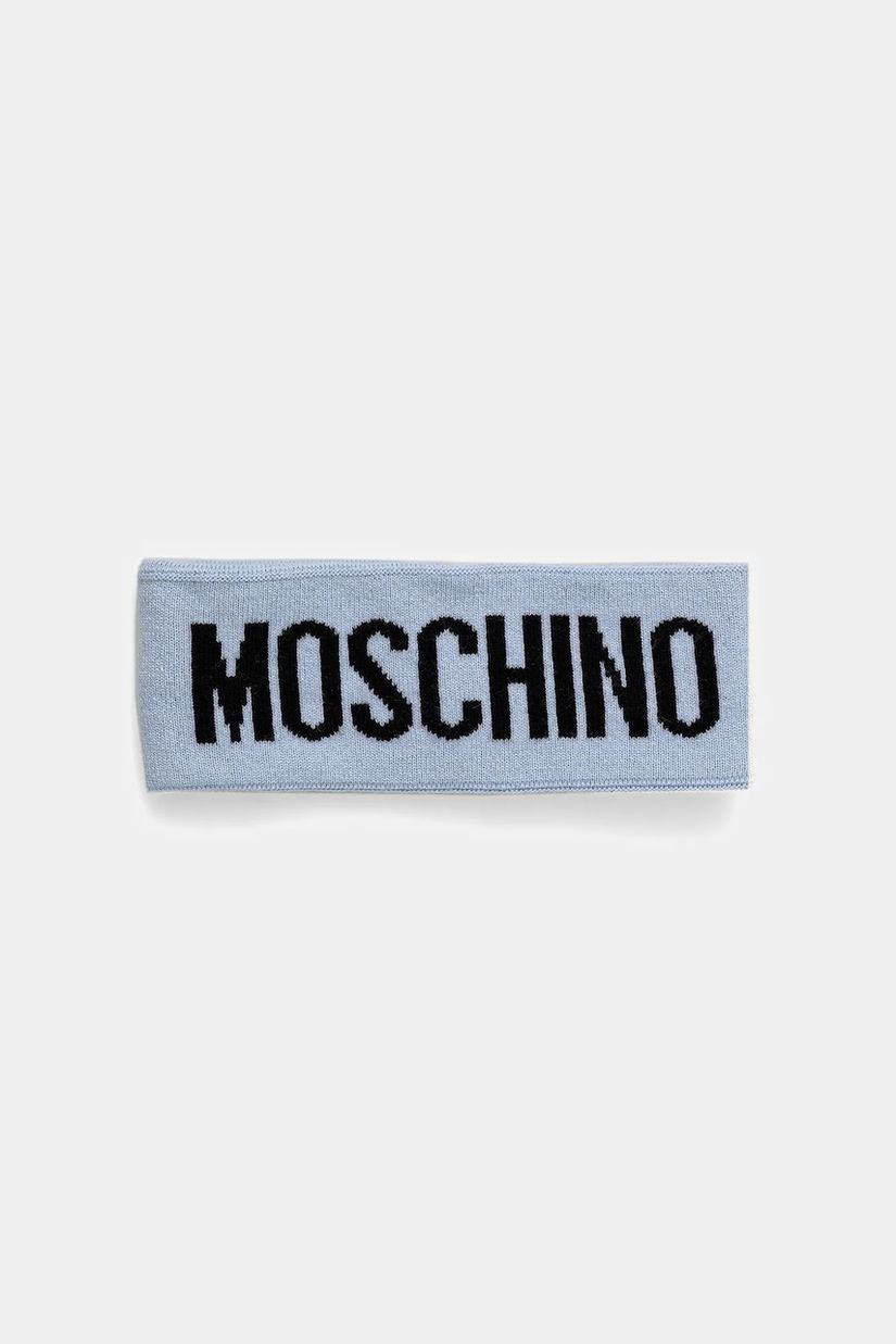 Moschino bentiță din lână culoarea negru, M2355 65235