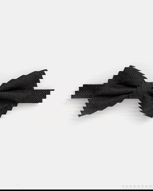 BOSS papion de matase culoarea negru, 50550862