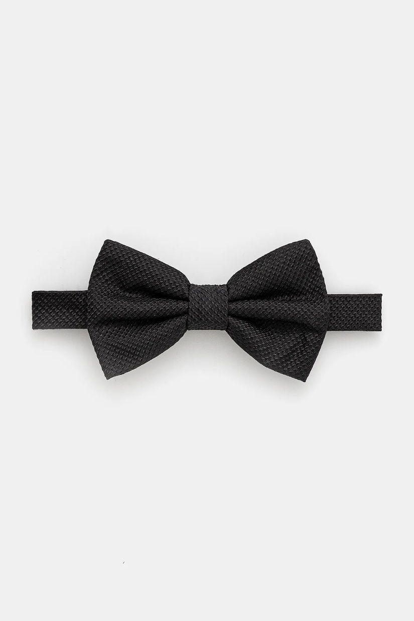 BOSS papion de matase culoarea negru, 50550862