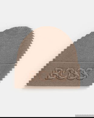 BOSS Orange căciulă de lână culoarea negru, de lână, 50522449