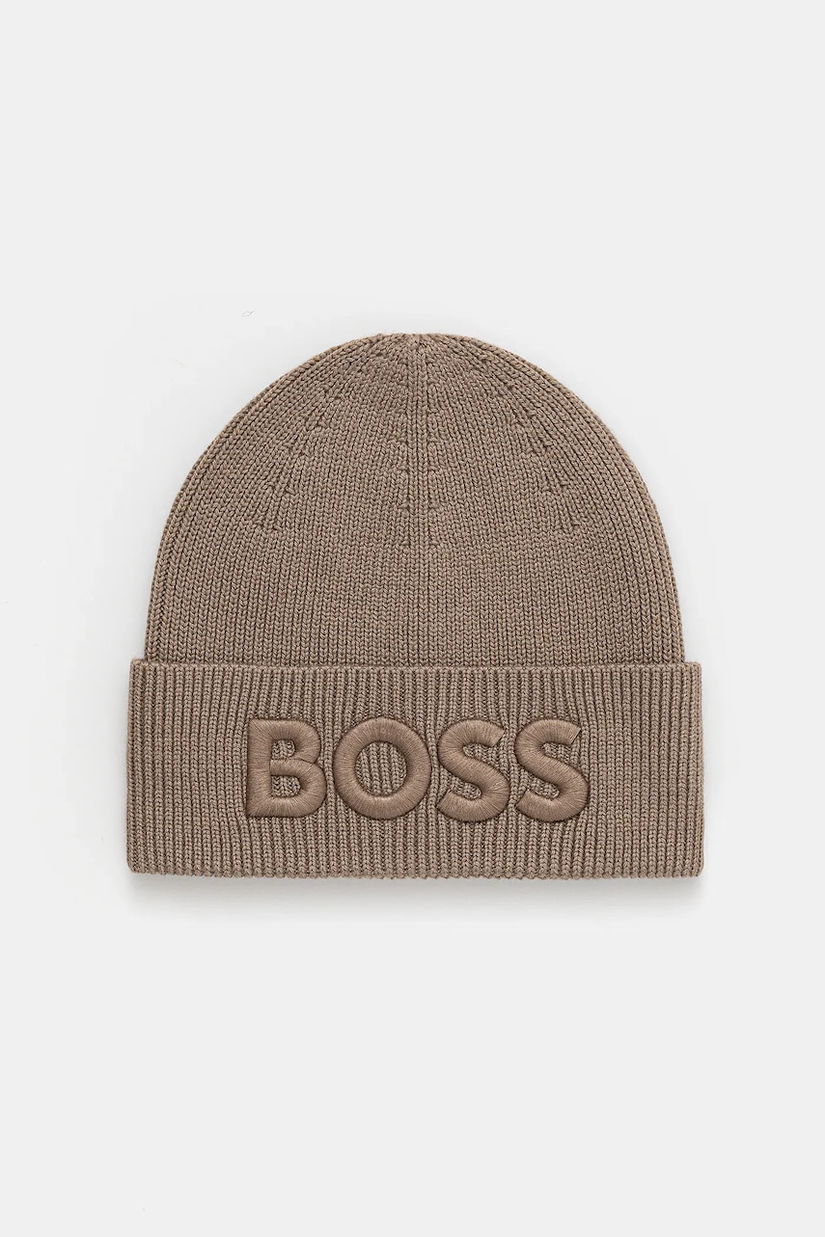 BOSS Orange căciulă de lână culoarea negru, de lână, 50522449
