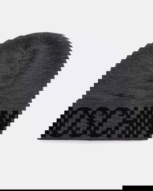 Moschino căciulă de lână culoarea gri, M3349 65457