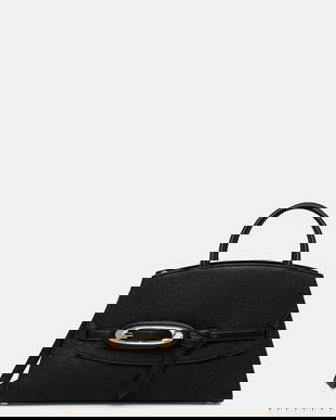 MICHAEL Michael Kors geantă de piele culoarea negru, 30F5GQ8S6L