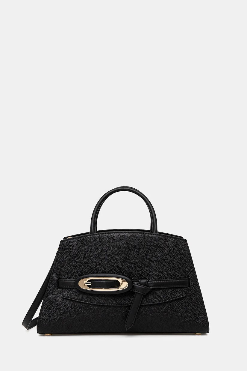 MICHAEL Michael Kors geantă de piele culoarea negru, 30F5GQ8S6L