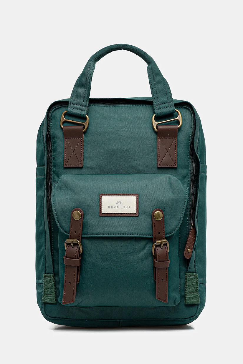 Doughnut rucsac barbati, culoarea verde, mare, neted