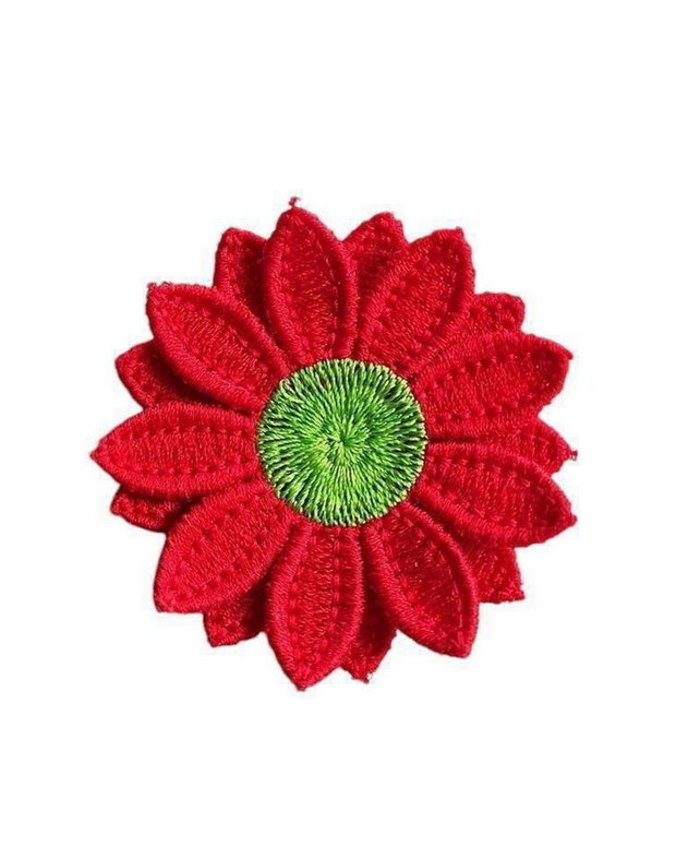 Brosa Floare cu Petale Rosii
