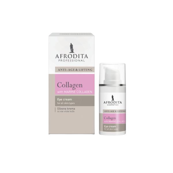 Crema pentru conturul ochilor - Cosmetica Afrodita Collagen Eye Cream, 15 ml