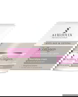 Crema Nutritiva pentru Ten Uscat si Obosit - Cosmetica Afrodita Anti-Age & Lifting Collagen Nourshing Cream, 50 ml