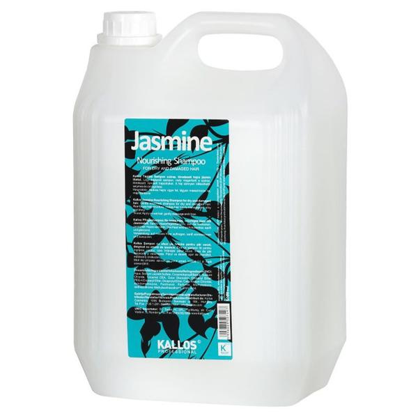 Sampon cu Aroma de Iasomie pentru Par Uscat si Deteriorat - Kallos Jasmine Nourishing Shampoo, 5000 ml