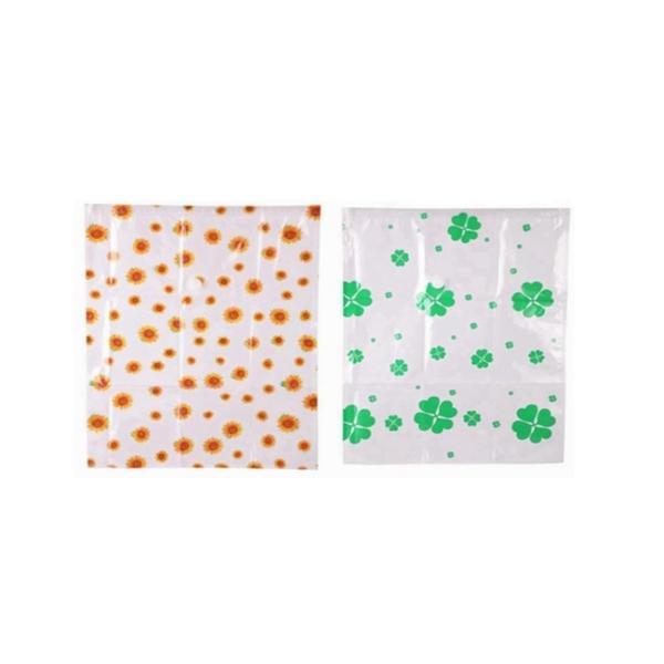 Sac vidat cu model, plastic, 60x80 cm