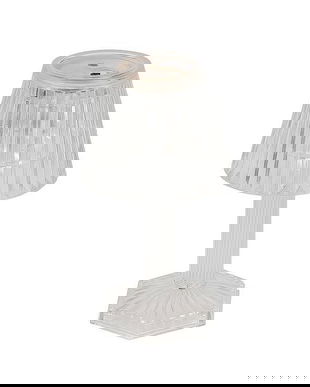 Lampa de veghe cu baterii, plastic, transparent, 12x6.5 cm