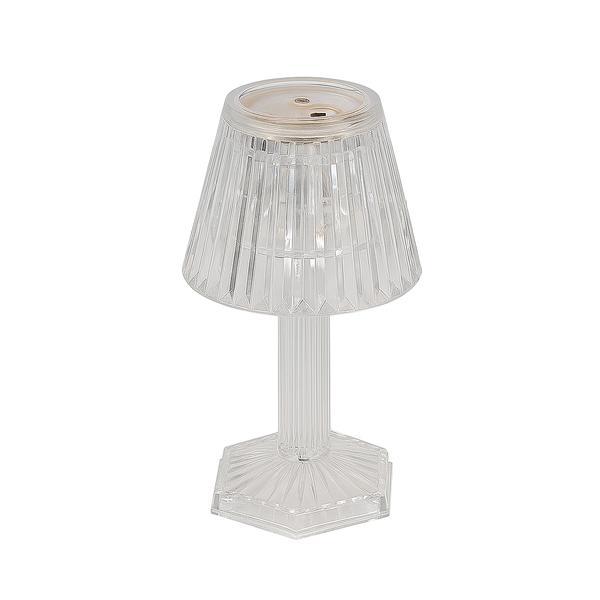 Lampa de veghe cu baterii, plastic, transparent, 12x6.5 cm