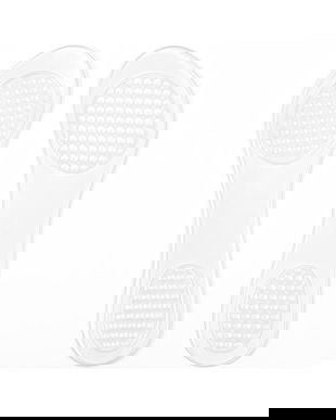 Set 2 talpici (branturi) din silicon, transparenti, 21x6.5 cm