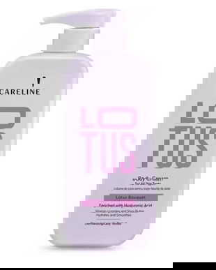 Lotiune de Corp pentru Toate Tipurile de Piele - Careline Lotus Bouquet Body Cream, 500 ml