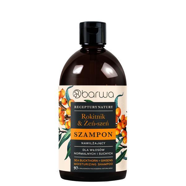 Sampon hidratant cu catina si ginseng, Barwa Cosmetics, 380 ml