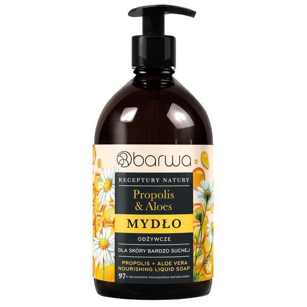 Sapun lichid nutritiv cu propolis si aloe vera, Barwa Cosmetics, 480 ml