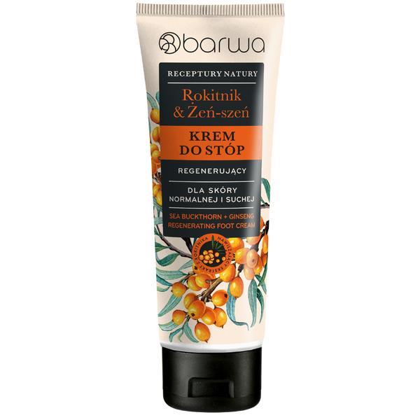 Crema regeneranta picioare cu catina si ginseng, Barwa Cosmetics, 100 ml