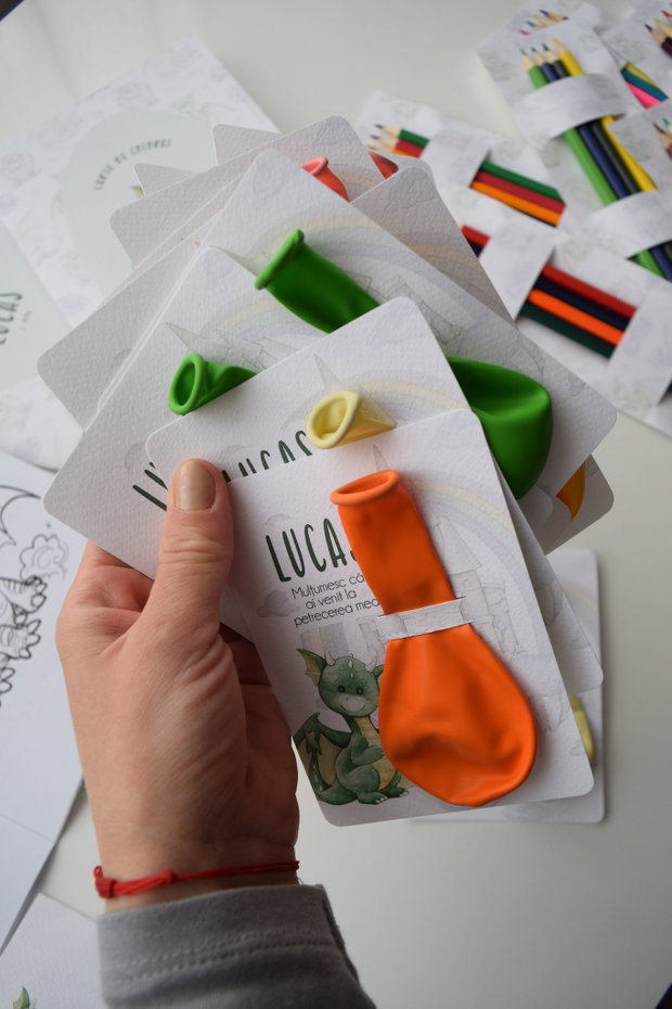 Carte de colorat personalizată Le Petit Dragon