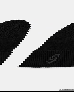 BOSS căciulă de lână culoarea negru, 50522444