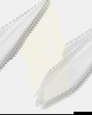 Answear.LAB esarfa de matase culoarea bej, neted