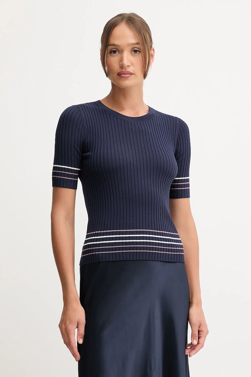 United Colors of Benetton pulover culoarea bleumarin, 1E3RE10EK