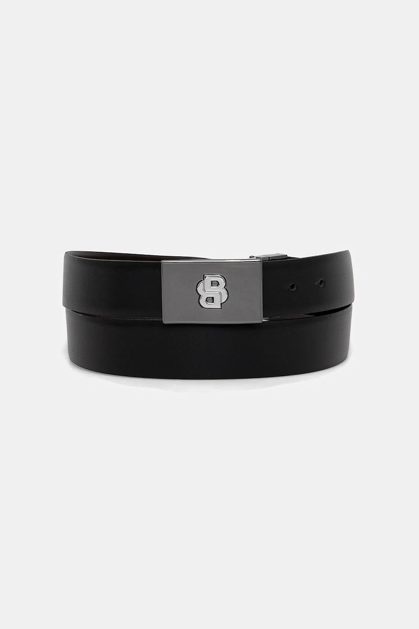 BOSS curea de piele cu două fețe culoarea negru, 50553335