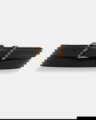 Marc O'Polo curea de piele culoarea negru, 50817739504104