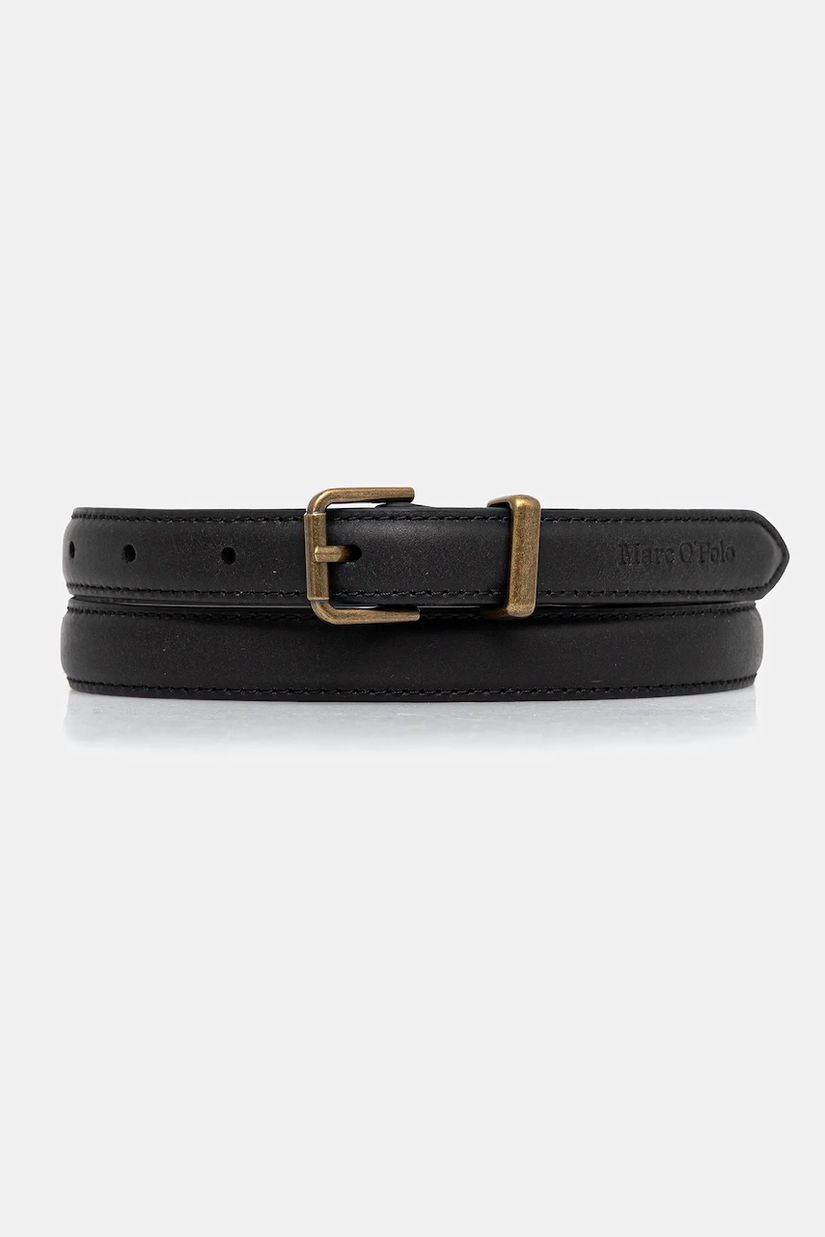 Marc O'Polo curea de piele culoarea negru, 50817739504104