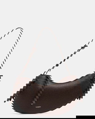 Yuzefi poșetă de piele FORTUNE COOKIE culoarea maro, YUZCO-HB-FC-L038