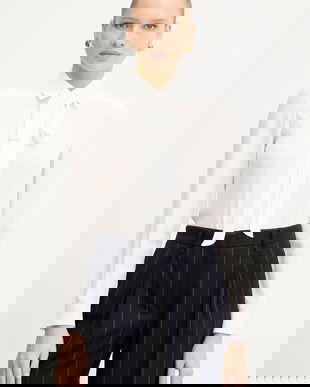 MAX&Co. cămașă cu mătase culoarea alb, cu guler clasic, regular, 2526116053200