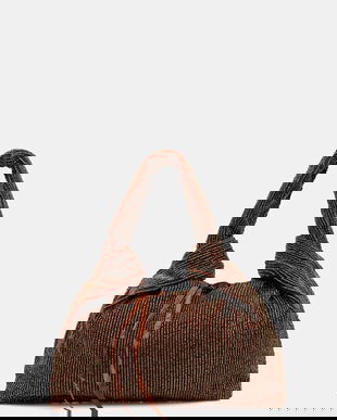 Hoss Intropia geantă de bumbac culoarea maro, 2052040