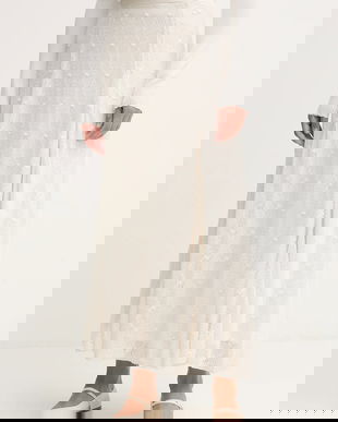 Pedro del Hierro fustă din bumbac culoarea bej, maxi, evazați, 7592135