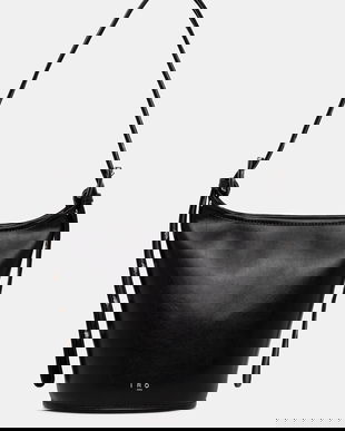 IRO poșetă de piele culoarea negru, WP144SMALLZYKE