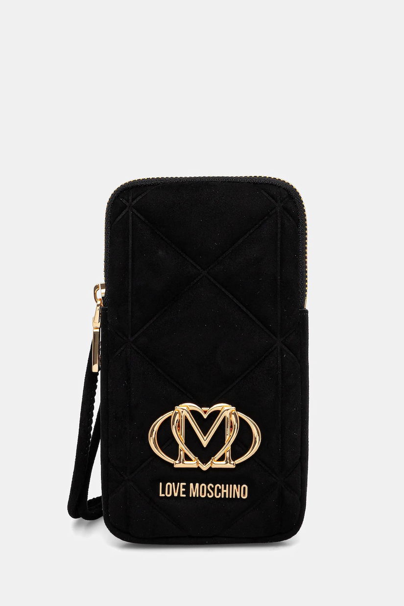 Love Moschino carcasă de telefon culoarea negru, JC5645PP0NKE0000